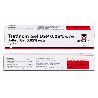 A-Ret Gel 0.05% (Trétinoïne 0,05%) – 20 g